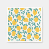Serviette En Papier Sucré Branches de citron Motif (Devant)