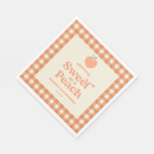 Serviette En Papier Sucré Comme Fruit Peach Pink Orange Anniversaire (Coin)