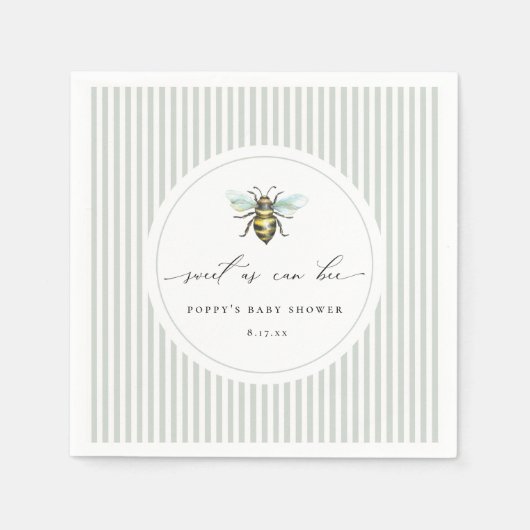 Serviette En Papier Sucré comme peut être Baby shower (Devant)