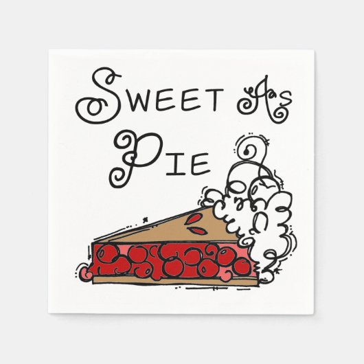 Serviette En Papier Sucre comme tarte (Devant)