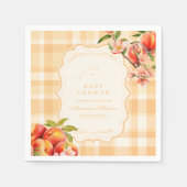 Serviette En Papier Sucré Comme Un Baby shower De Pêche (Devant)