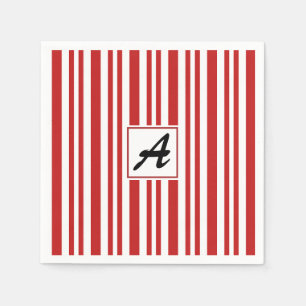 Serviette En Papier Sucre de canne de Noël Monogramme