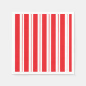 Serviette En Papier Sucre de canne de Noël Peppermenthe Stripes (Devant)