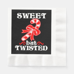 Serviette En Papier Sucre de canne doux mais tordu drôle Noël