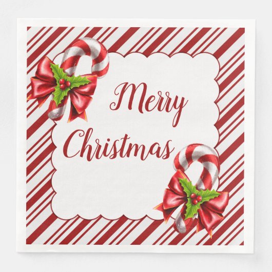 Serviette En Papier Sucre de canne Noël (Devant)