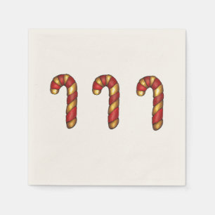 Serviette En Papier Sucre de canne Sucre Cookie Noël Peppermenthe