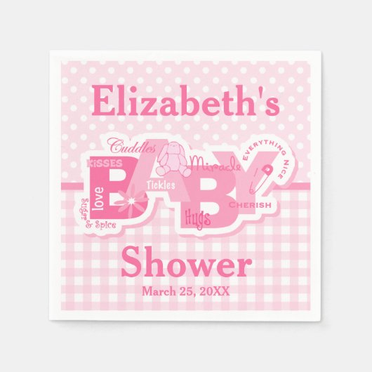 Serviette En Papier Sucre et lapin d'épices (Devant)