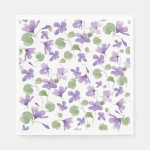 Serviette En Papier Sucré Violets déjeuner Napkin