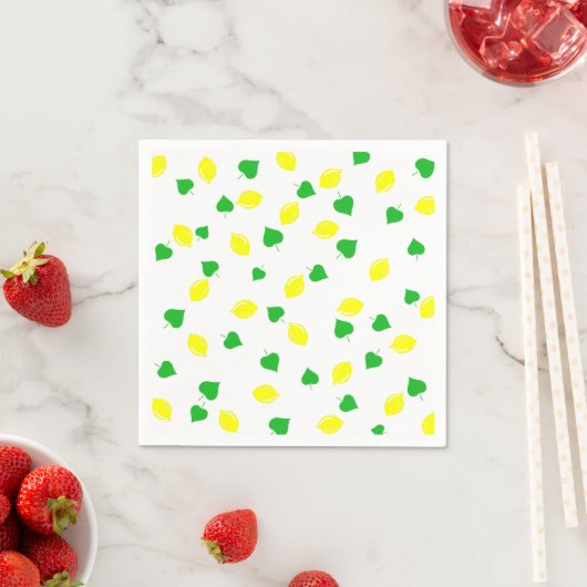 Serviette En Papier Sucrée Lemonade d'été (En situation)