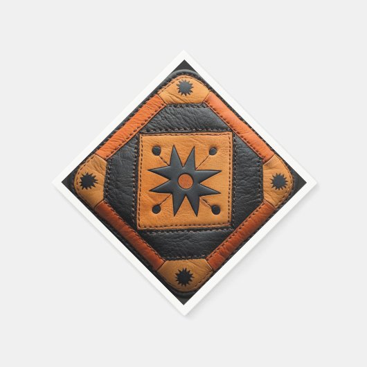 Serviette En Papier Sud-Ouest Beau Cuir de style champêtre (Coin)