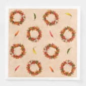 Serviette En Papier Sud-Ouest du Chili Ristra Wreaths partout sur Moti (Devant)