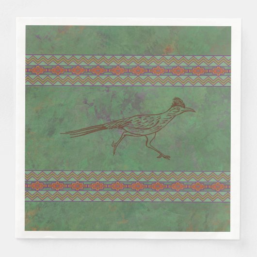 Serviette En Papier Sud-ouest Roadrunner Sagebrush Green (Devant)