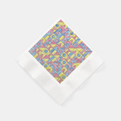 Serviette En Papier Sudoku One-Modern Bauhaus Art géométrique (Coin)