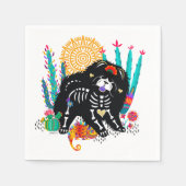 Serviette En Papier SUGARSKULL NIRVANA chien de chow halloween (Devant)