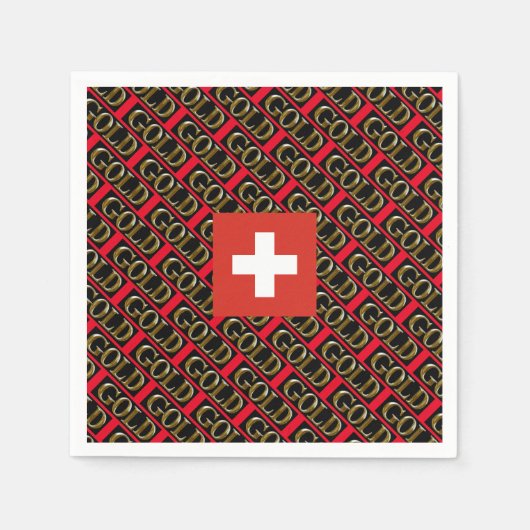 SERVIETTE EN PAPIER SUISSE (Devant)