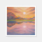 Serviette En Papier Suivez le soleil, suivez vos rêves (Devant)