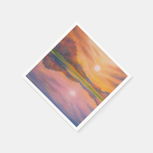 Serviette En Papier Suivez le soleil, suivez vos rêves (Coin)