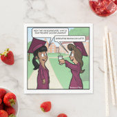 Serviette En Papier Summa Cum Latte Punny Graduation Party Napkins (En situation)
