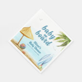 Serviette En Papier Summer Beach Ocean Surboard Baby shower (Coin)