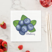 Serviette En Papier Summer Blueberry Party (En situation)