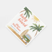 Serviette En Papier Summer Boho Surf Plage Van Baby shower (Coin)