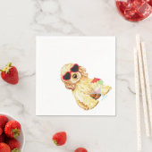 Serviette En Papier Summer Cocker Spaniel (En situation)