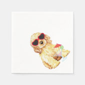 Serviette En Papier Summer Cocker Spaniel (Devant)