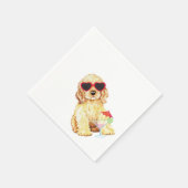 Serviette En Papier Summer Cocker Spaniel (Coin)