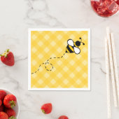 Serviette En Papier Summer Honey Bee Party Pique-nique Napkins (En situation)