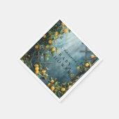 Serviette En Papier Summer Lemon Blossom Baby Shower (Coin)