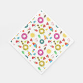 Serviette En Papier Summer Party Beach Pool Motif Amusant (Coin)