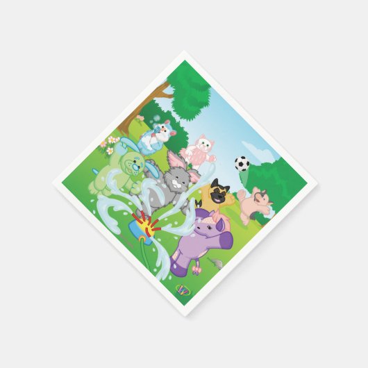 Serviette En Papier Summer Sensation (Coin)