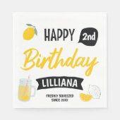 Serviette En Papier Summer Sunshine Lemonade Stand Anniversaire (Devant)