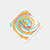 Serviette En Papier Summer Swirl Tie Dye fête d'anniversaire Abstraite (Coin)