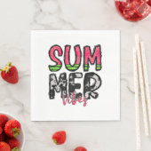 Serviette en papier Summer Vibes (En situation)