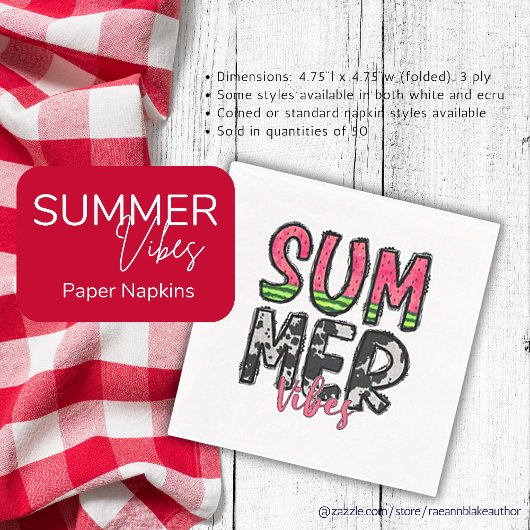 Serviette en papier Summer Vibes