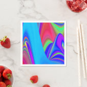 Serviette En Papier Summerfeel, Rainbowart 3D Abstrait (En situation)