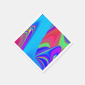 Serviette En Papier Summerfeel, Rainbowart 3D Abstrait (Coin)