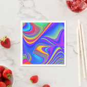 Serviette En Papier Summerfeel, Rainbowart 3D Abstrait (En situation)