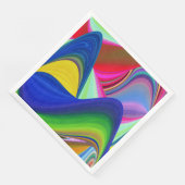 Serviette En Papier Summerrainbow, Rainbowart 3D Abstrait (Coin)