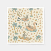 Serviette En Papier Summerween Party Skeleton Napkins (Devant)