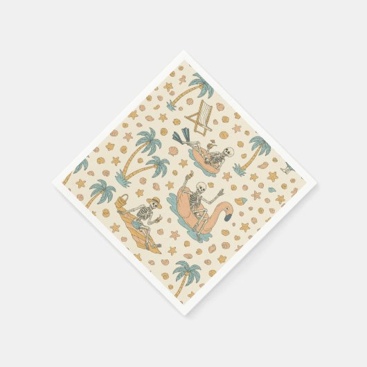 Serviette En Papier Summerween Party Skeleton Napkins (Coin)