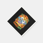 Serviette En Papier Summerween Skeleton Ghost Beach Halloween Fu (Coin)