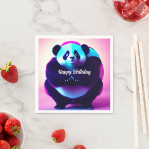 Serviette En Papier Sumo Panda Le Dévoreur de Bambou, Mouchoirs en Pap