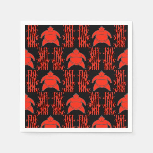 Serviette En Papier Sumo Wrestler (Devant)
