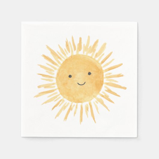 Serviette En Papier Sun Boy's Birthday Party (Devant)