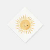 Serviette En Papier Sun Boy's Birthday Party (Coin)