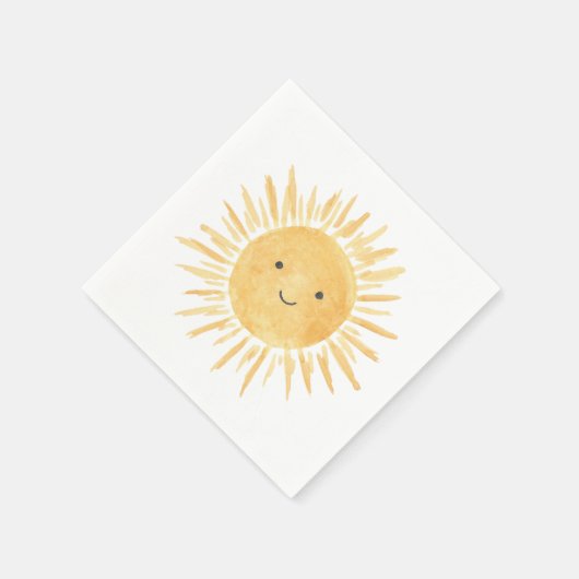 Serviette En Papier Sun Boy's Birthday Party (Coin)