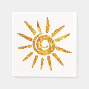 Serviette En Papier Sun d'or