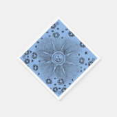 Serviette En Papier Sun Stars Antique Nuit Ciel Médiéval Zodiac (Coin)